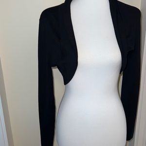 NWT Womens Long Sleeve Black Shrug